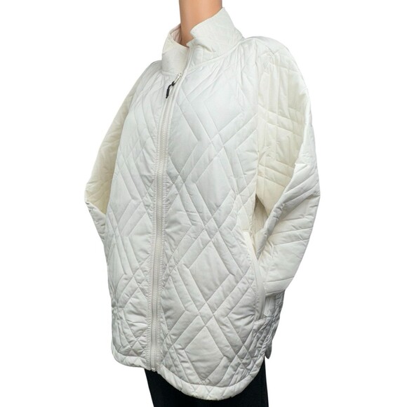 Voyager XL Quilted Jacket Cream Water-Resistant Lightweight Full Zip X-Large - Picture 3 of 10